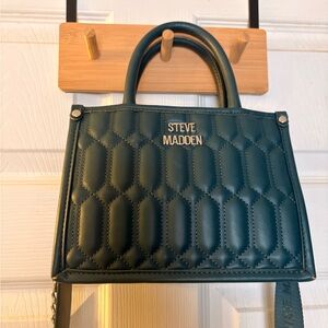 Steve Madden Teal Quilted Satchel